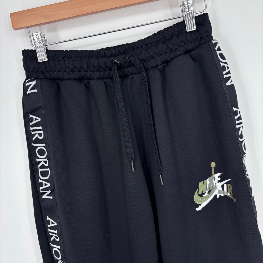 Jordan Jumpman Classics Track Pants Boys Size S Black Taped Logo Nike Air Kids
